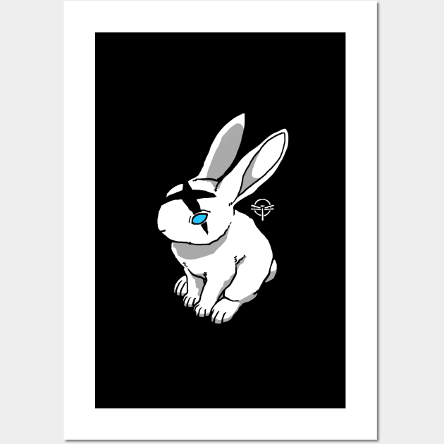 Rabbit mark Wall Art by Bi Bruce